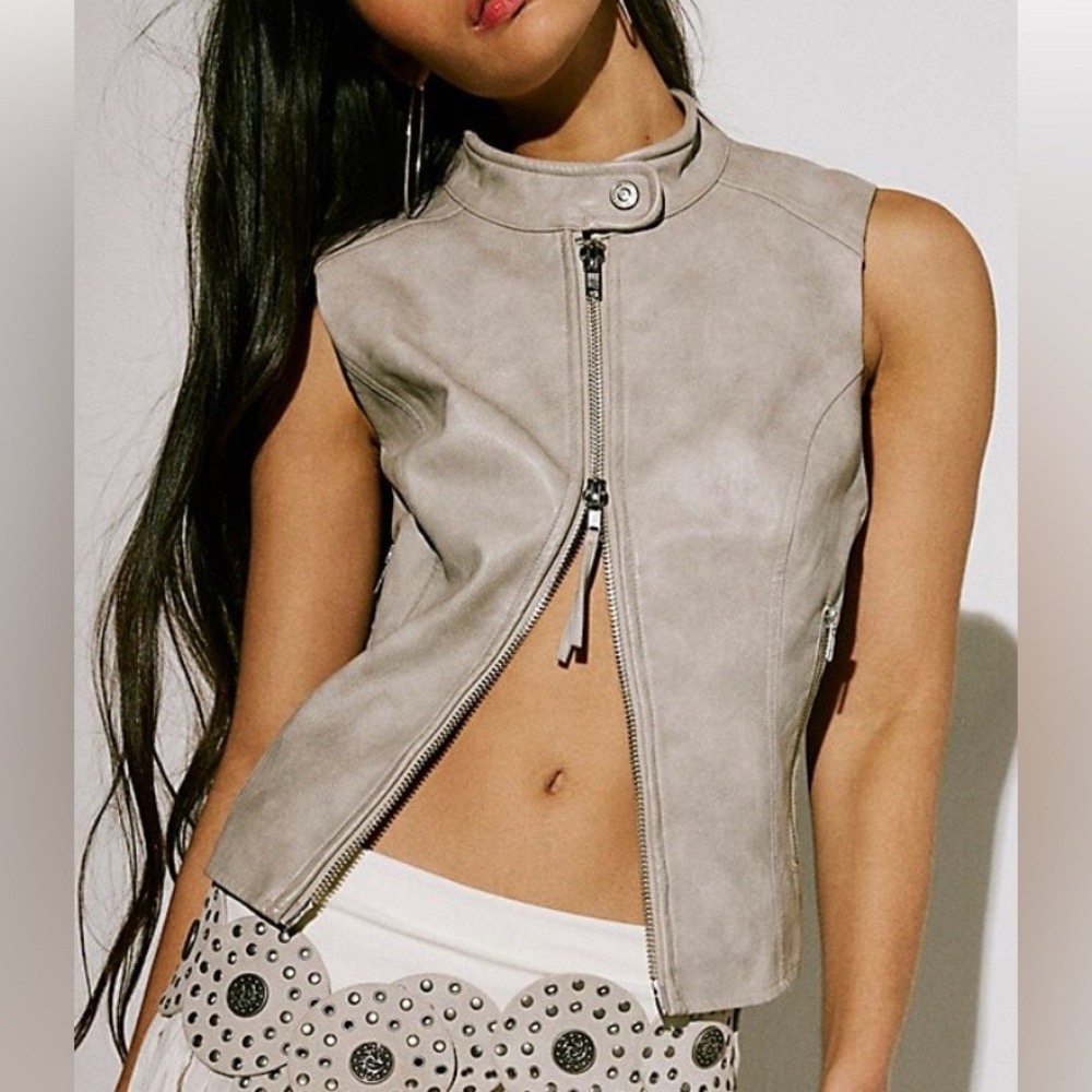 SWEENEY VEGAN LEATHER VEST